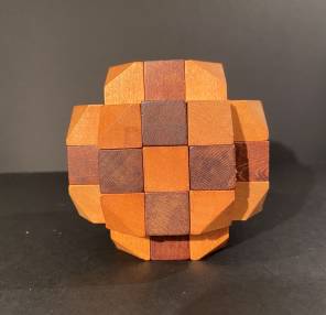 A 1970s Wooden Casse-Tte Puzzle Game